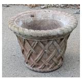 G - Concrete Planter with Rim Chips