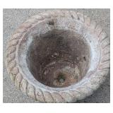 G - Concrete Planter with Rim Chips
