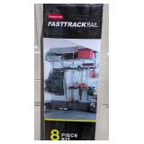 G - New Rubbermaid FastTrack Rail 8 Piece Kit
