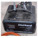 G - DieHard 12-Volt Battery Charger, 3-Ton Floor Jack, Air Pump & Jumper Cables