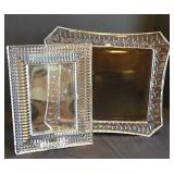FR - Waterford Crystal Photo Frames (Lot of 2)