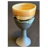 K - Three-Piece Ceramic Vase and Goblet Set