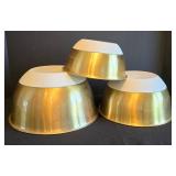 K - Threshold Gold Tone Non Skid Base Stainless Steel Mixing Bowls