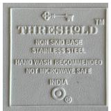 K - Threshold Gold Tone Non Skid Base Stainless Steel Mixing Bowls