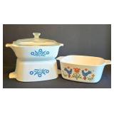 K - CorningWare 7-Inch Square Casseroles Set of 3 with Glass Lid