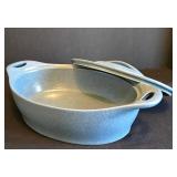 K - CorningWare Creations Two-Quart Covered Casserole - Stoneware