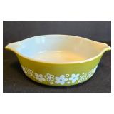 K - Vintage Pyrex Spring Blossom Casseroles - 1 Pint & 2 Pint Uncovered