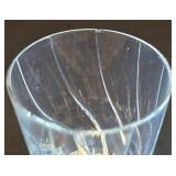 K - Crystal Glass Vase & 6 Cut-Glass Tumblers (Lot of 7)