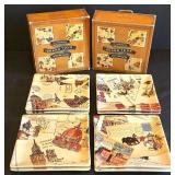 K - Williams-Sonoma Grand Tour Appetizer Plates & Placemats (4) & Platter