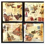 K - Williams-Sonoma Grand Tour Appetizer Plates & Placemats (4) & Platter