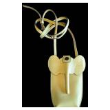 K - Loewe Yellow Leather Elephant Pocket Crossbody Bag / Leather Elephant Pocket Bag