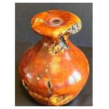 K - Vintage Handcrafted Burled Wood Bud Vase