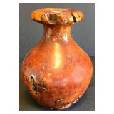 K - Vintage Handcrafted Burled Wood Bud Vase