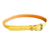K - Saks Fifth Avenue Genuine Snakeskin Belt - Large