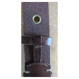 K - Frye Women's Leather Belt with Grommets - 41.5 Inch Length