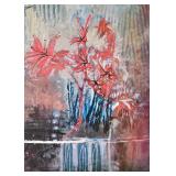 K - Floral Species II - Framed Canvas Painting