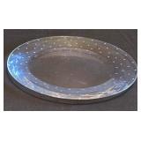 K - Kate Spade Larabee Dot Clear Crystal Cake Plate - 12-Inch Diameter