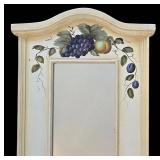 LR - Hand-Painted Fruit Motif Wall Mirror