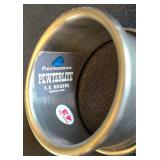 K - F.B. Rogers Provincetown Pewterlite Napkin Rings (12) - Silver-Toned Pitcher on Tray