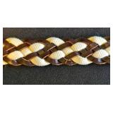 K - Rag & Bone Leather Braided Belt, 36.5 Inches Long