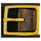 K - Rag & Bone Leather Braided Belt, 36.5 Inches Long