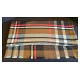 K - Assorted Plaid Scarves - Diamond Pattern Wrap & Check Plaid (Lot of 2)
