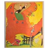K - Mother Goose Signed Paper Prints (Lot of 4)  Nursery Rhymes