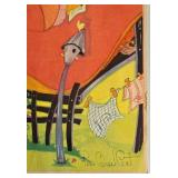 K - Mother Goose Signed Paper Prints (Lot of 4)  Nursery Rhymes