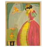 K - Mother Goose Signed Paper Prints (Lot of 4)  Nursery Rhymes