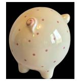 K - Tiffany & Co Hand Painted Piggy Bank, Made in Italy
