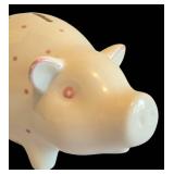 K - Tiffany & Co Hand Painted Piggy Bank, Made in Italy