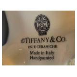 K - Tiffany & Co Hand Painted Piggy Bank, Made in Italy
