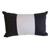 LR - 3 Pillow Covers with Pillow Forms - Ivory & Black, Black & White, Black (Lot of 3)