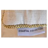 LR - Coastal Collection Beaded Turtle Pillow & Assorted Throw Pillows (Lot of 4)