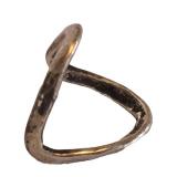 K - JA Sterling Arrow Brooch & Triangulation Ring - Sterling Silver, Size 6 (Lot of 2)