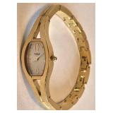 K - Caravelle by Bulova Women's Watch - Gold Tone, Stainless Steel Back, 7 Inch Circumference
