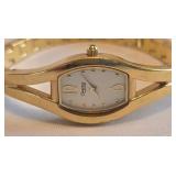 K - Caravelle by Bulova Women's Watch - Gold Tone, Stainless Steel Back, 7 Inch Circumference