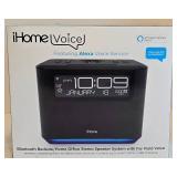 K - iHome Voice Featuring Alexa Voice Service - Bluetooth Bedside Speaker System