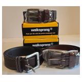 K - Timberland & Wolksprong Leather Belts - Size 34 & 32