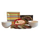 K - Crate & Barrel, Fitz & Floyd & Assorted Holiday Dinnerware