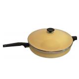 K - Vintage Town House by West Bend 12 Inch Skillet with Lid, 3 Qt Saucepan with Lid & 10x16 Roaster with Rack