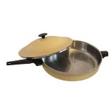 K - Vintage Town House by West Bend 12 Inch Skillet with Lid, 3 Qt Saucepan with Lid & 10x16 Roaster with Rack