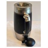 K - Crate & Barrel 442-135 Black Boardroom Carafe & Allgo Stainless Steel Carafe (Lot of 2)