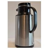 K - Crate & Barrel 442-135 Black Boardroom Carafe & Allgo Stainless Steel Carafe (Lot of 2)