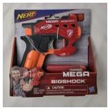 Nerf N-Strike Mega Bigshock Toy Gun Sealed New in Box Ages 8+ w/ 2 Mega Darts