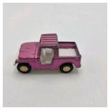 Vintage Tootsie Toy Pink Truck 3.5” Jeep Die-Cast Metal Collectible Vehicle