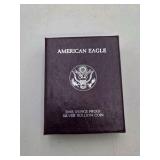 1988-S Proof American Silver Eagle 1 oz Silver Dollar With Box & COA