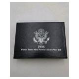 3 Silver Coins in this set = over .06 Troy Oz of Pure Silver! 1996 United States Mint Premier Silver Proof Set