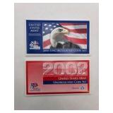 2002 & 2003 U.S. Mint Uncirculated Coin Sets with Certificates