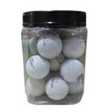 Golf Ball Lot in Plastic Jar - Mixed Brands